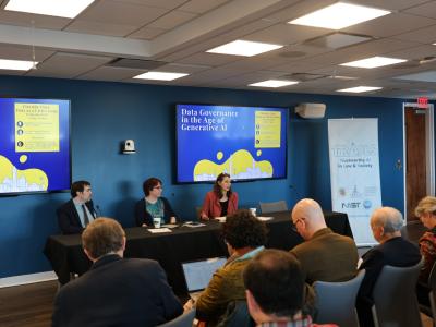 Panelists at Data Governance event
