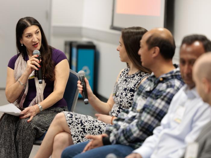 Prof. Barba at the 2025 GW Open Source Conference (OSCON) 